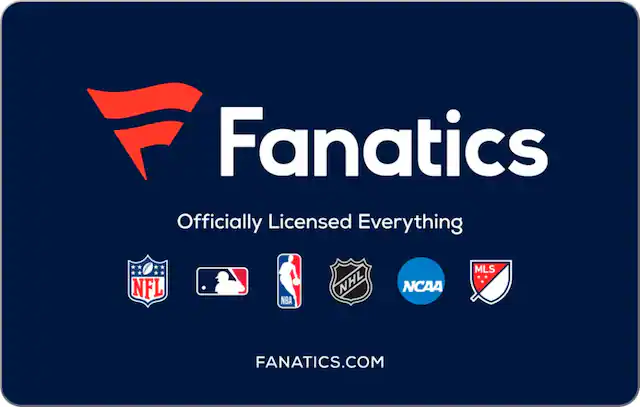 Front. Fanatics - $25 Gift Card.