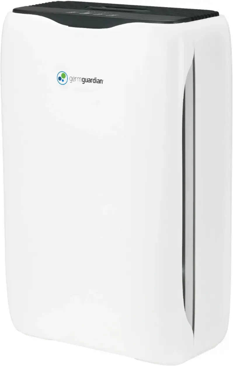 Alt View 12. GermGuardian - 18" Console Air Purifier with True HEPA Pure Filter, Ionizer and Timer for 151 Sq. Ft Rooms - White.