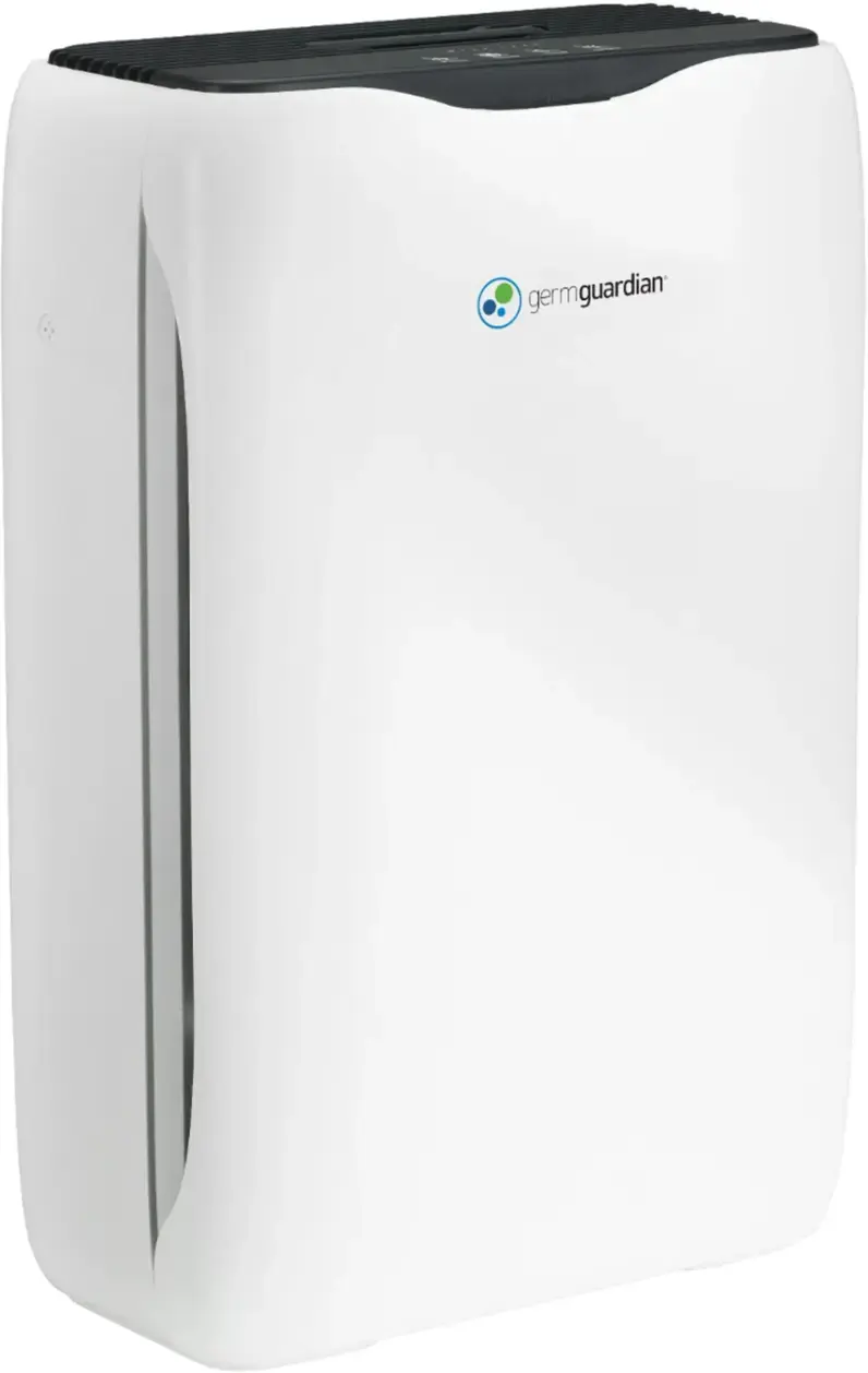 Alt View 14. GermGuardian - 18" Console Air Purifier with True HEPA Pure Filter, Ionizer and Timer for 151 Sq. Ft Rooms - White.