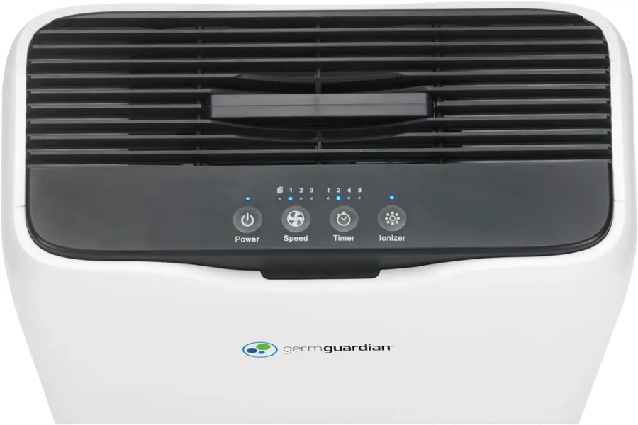 Alt View 24. GermGuardian - 18" Console Air Purifier with True HEPA Pure Filter, Ionizer and Timer for 151 Sq. Ft Rooms - White.