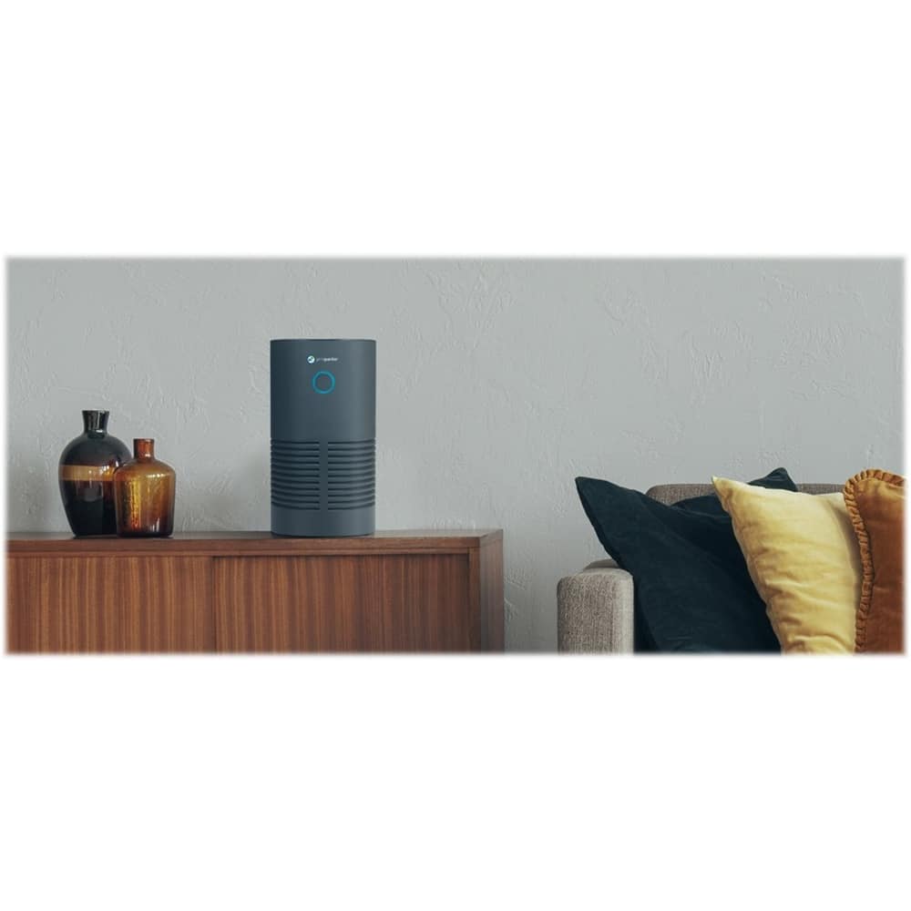 Alt View 13. GermGuardian - 15-inch Air Purifier with 360-Degree True HEPA Pure Filter and UV-C Light for 150 Sq. Ft Rooms - Black.
