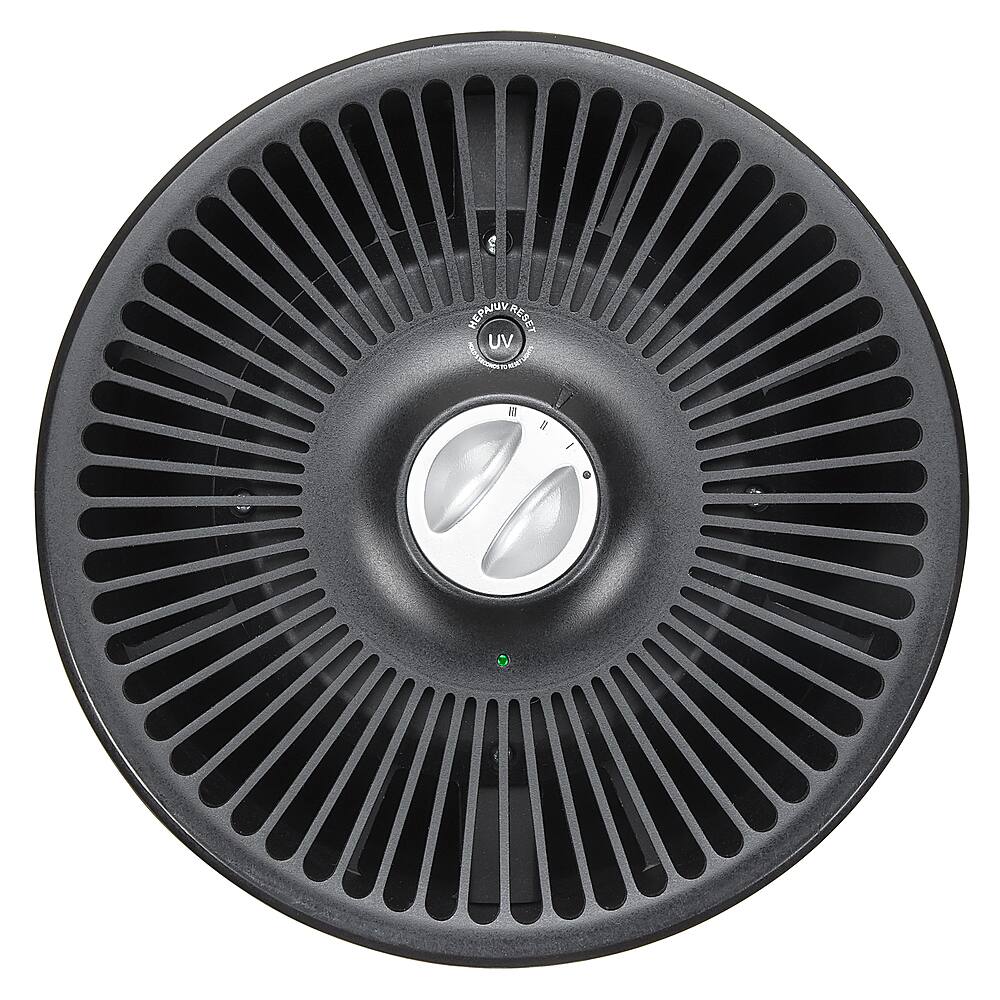 Alt View 17. GermGuardian - 15-inch Air Purifier with 360-Degree True HEPA Pure  Filter and UV-C Light for 150 Sq. Ft Rooms - Black.