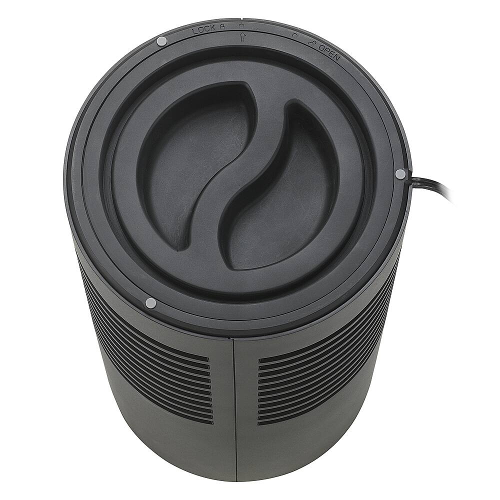 Alt View 18. GermGuardian - 15-inch Air Purifier with 360-Degree True HEPA Pure Filter and UV-C Light for 150 Sq. Ft Rooms - Black.