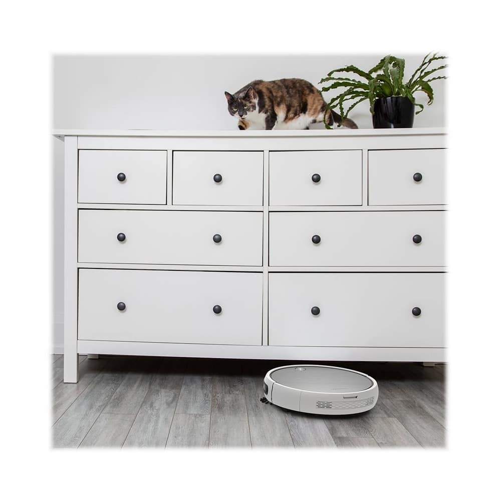 Zoom in on Left Zoom. bObsweep - Pro Robot Vacuum - Steel.