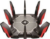 TP-Link - Archer AX11000 Tri-Band Wi-Fi 6 Router - Black/Red - Front_Zoom