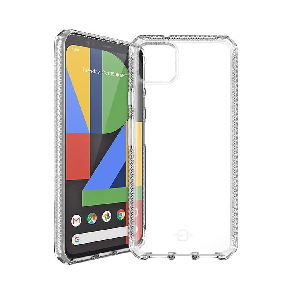 Angle. Itskins - Spectrum Clear Case for Google Pixel 4 - Transparent.