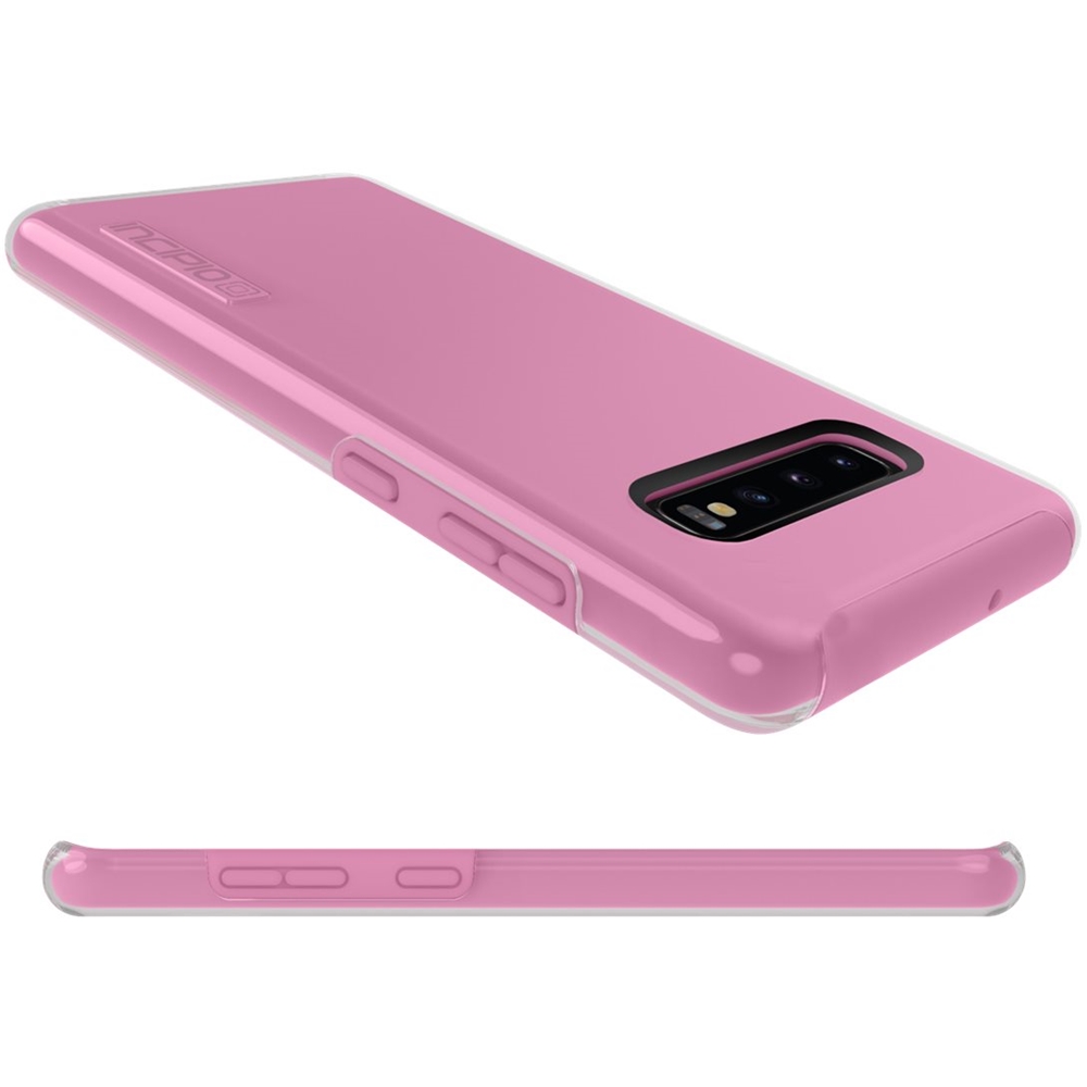 Angle View: Incipio - DualPro Case for Samsung Galaxy S10+ - Pink/Clear