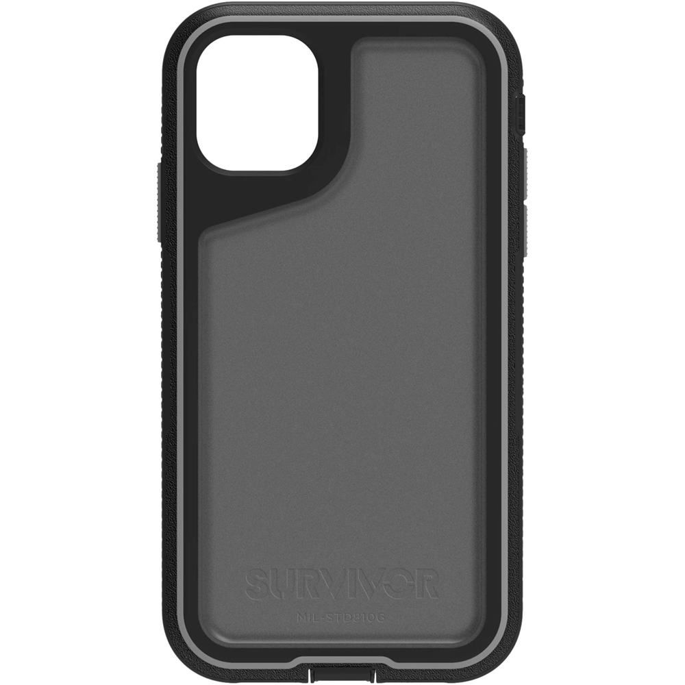 Angle View: Survivor - Extreme Case for Apple® iPhone® 11 - Gray/Black/Smoke