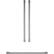 Front. Monogram - Statement Handle Kit for Select Monogram French Door Refrigerators - Silver.
