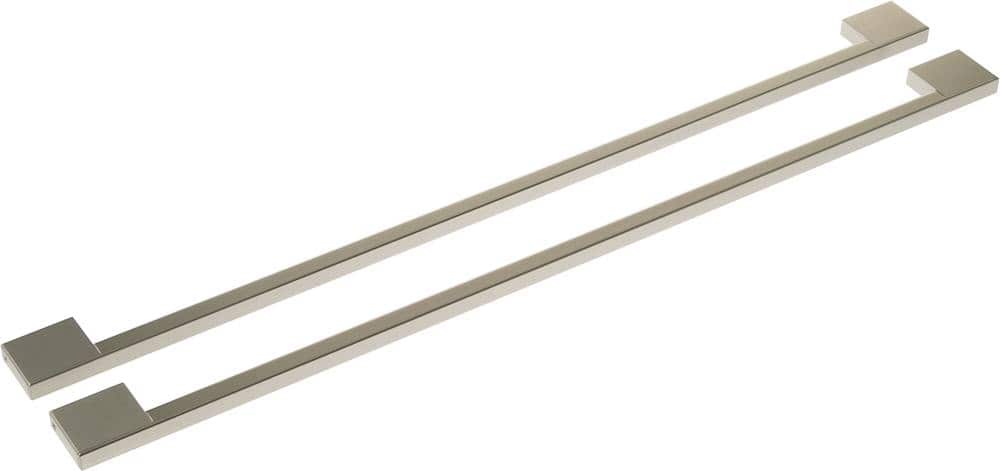 Monogram - Minimalist Collection Handle Kit for Select Side-by-Side Refrigerators - Silver - Angle_Zoom