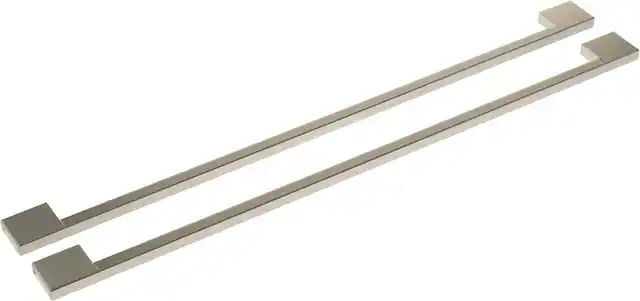 Angle. Monogram - Minimalist Handle Kit for Select Monogram Side-by-Side Refrigerators - Silver.