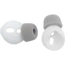 Comply - SoftCONNECT Eartips (2-Pack) - White/Gray - Front_Zoom