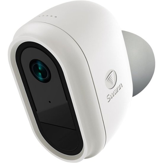 Persoonlijk binden Ruwe olie Swann Indoor/Outdoor 1080p Wi-Fi Wire-Free Surveillance Camera White  SWIFI-CAMW-GL - Best Buy