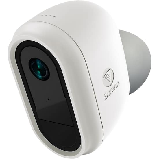 Swann Indoor Outdoor 1080p Wi Fi Wire Free Surveillance Camera White Swifi Camw Gl Best Buy