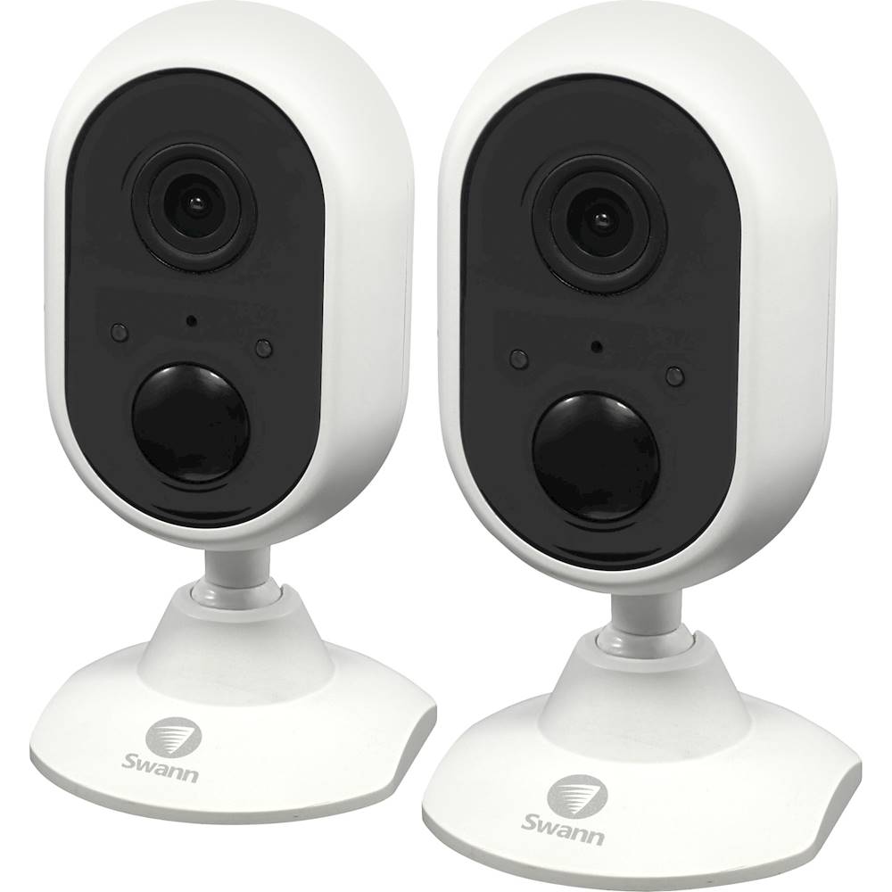 Swann - Indoor 1080p Wi-Fi Wired Surveillance Camera (2-Pack) - White was $149.99 now $119.99 (20.0% off)