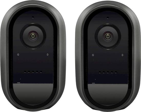 Swann Indoor Outdoor 1080p Wi Fi Wire Free Surveillance Camera 2 Pack Black Swifi Cambpk2 Gl Best Buy
