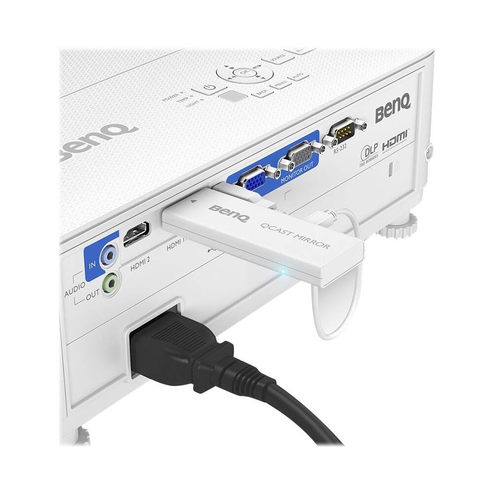 Alt View 11. BenQ - TH585 1080p DLP Projector - White.