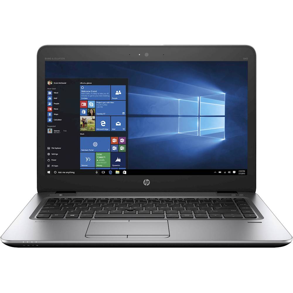 HP – EliteBook 14″ Refurbished Laptop – Intel Core i5 – 8GB Memory – 180GB Solid State Drive – Silver