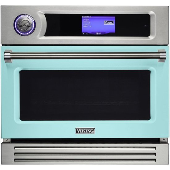Viking – Professional 7 Series TurboChef 30″ Built-In Single Electric Convection Oven – Bywater Blue