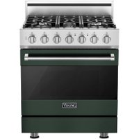 Viking - 3 Series 4.0 Cu. Ft. Freestanding LP Gas Convection Range with Self-Cleaning - Blackforest green - Front_Zoom