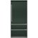 Front Zoom. Viking - Professional 7 Series 20 Cu. Ft. Bottom-Freezer Built-In Refrigerator - Blackforest Green.