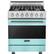 Front. Viking - 3 Series Freestanding Gas 30" Range - Bywater Blue.