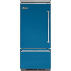 Viking - Professional 5 Series Quiet Cool 20.4 Cu. Ft. Bottom-Freezer Built-In Refrigerator - Alluvial Blue - Front_Zoom