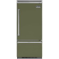 Viking - Professional 5 Series Quiet Cool 20.4 Cu. Ft. Bottom-Freezer Built-In Refrigerator - Cypress Green - Front_Zoom