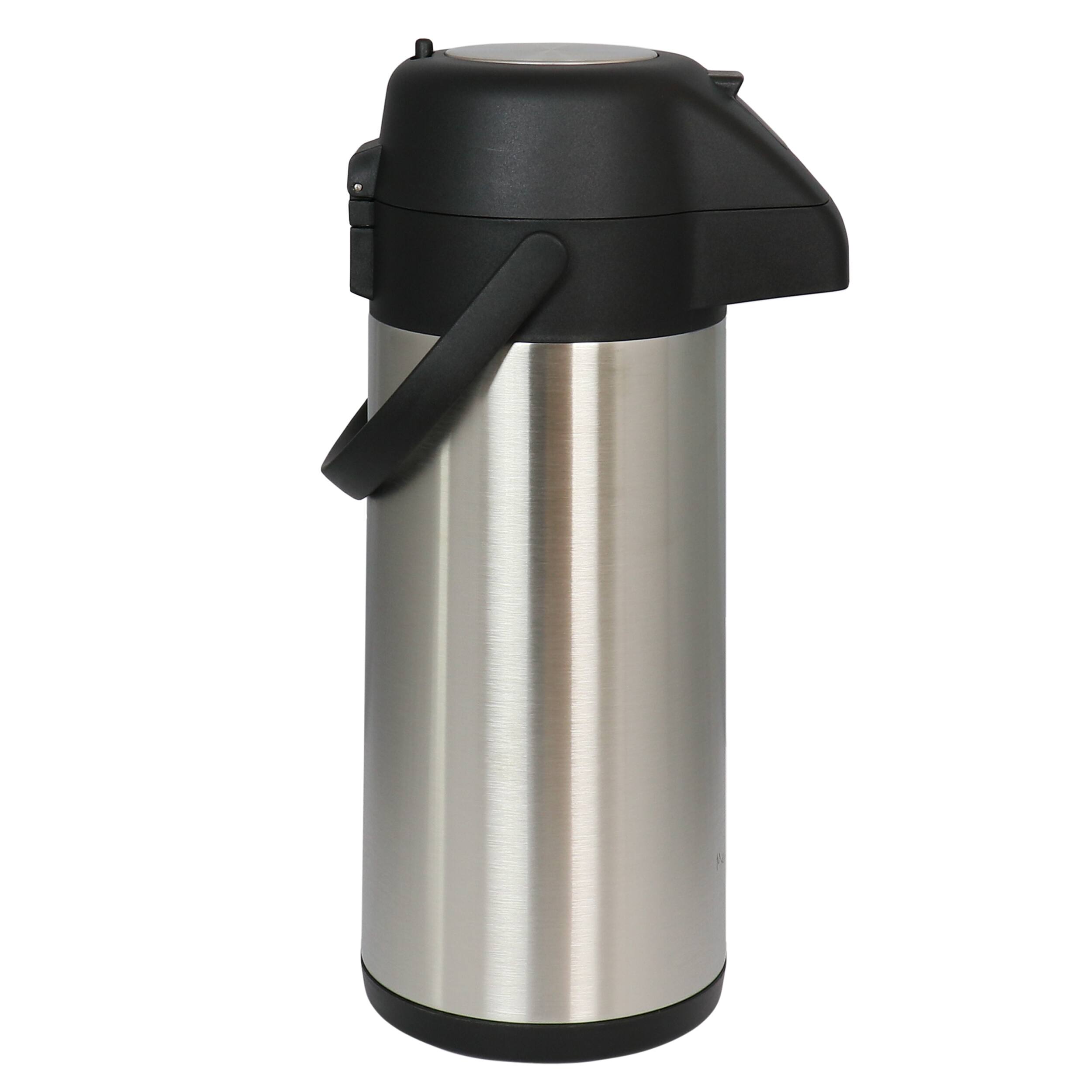 Alt View 2. MegaChef - MegaChef 3.17 Quart Stainless Steel Vacuum Body Pump Cap Air Pot - Silver.