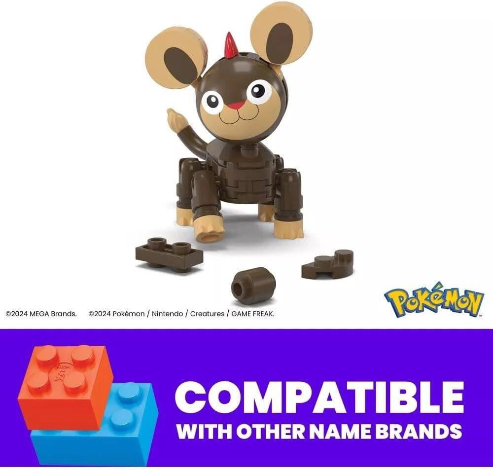 2024 MEGA Brands  
2024 Pokémon / Nintendo / Creatures / GAME FREAK  
COMPATIBLE WITH OTHER NAME BRANDS