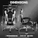 DIMENSIONS
25.2" x 21.6"
HEIGHT: 48.2" - 51.3"
WIDTH: 27" - 30"
DEPTH: 19.2"
SEAT HEIGHT: 14.5"
SEAT WIDTH: 20"
ARMREST HEIGHT: 5"
RECOMMENDED SIZE: 5'3" - 5'11"
MAX WEIGHT: <400lbs