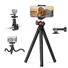 Front. Neewer - Flexible Mini Tripod for Phone/Camera/Action Cam.