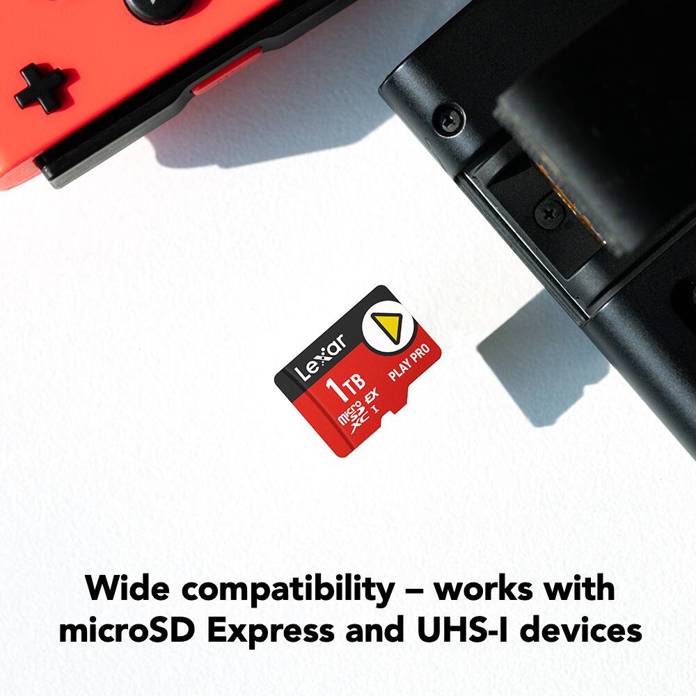 Lexar PRO PLAY 1 TB EX  
Wide compatibility - works with microSD Express and UHS-I devices