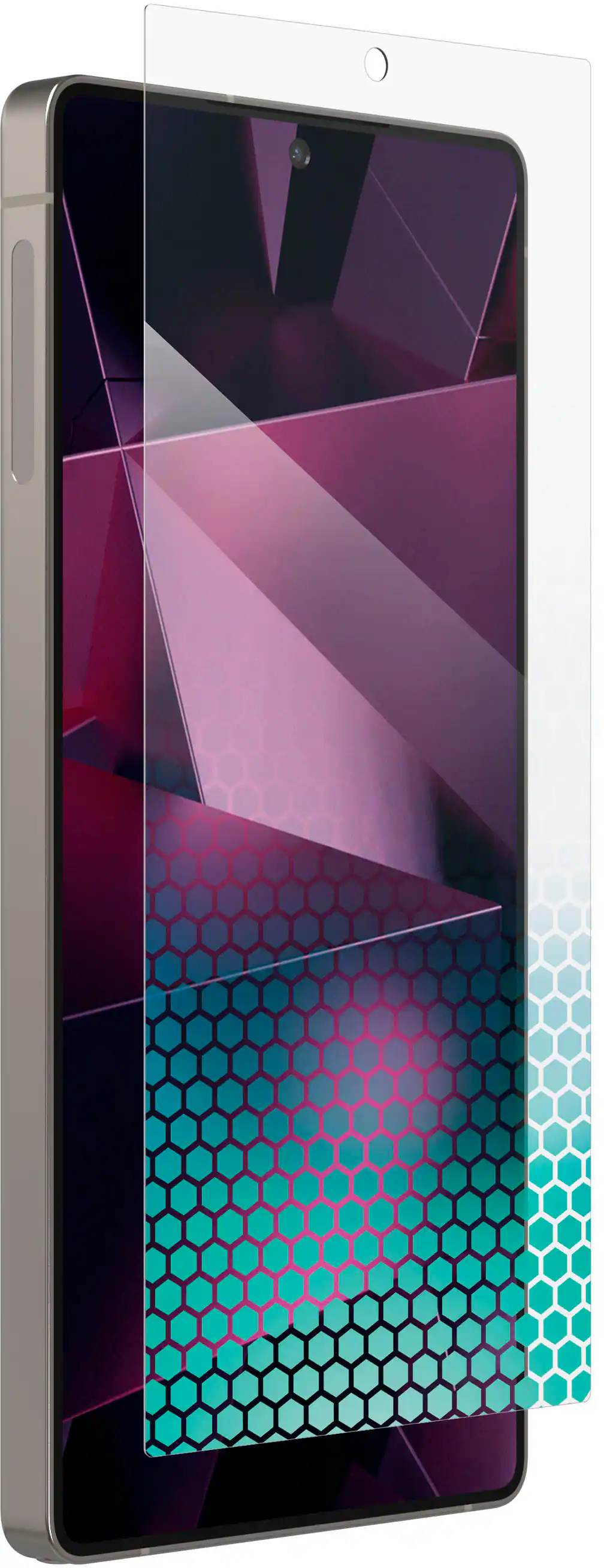 Angle. ZAGG - Glass XTR4 Screen Protector for Samsung Galaxy S25 Ultra - Clear.