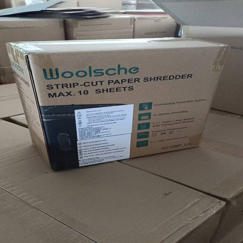 Woolsche STRIP-CUT PAPER SHREDDER MAX. 10 SHEETS

- Overheating Protection System
- 10 Sheets Shredding
- 3.17 Gallon Transparent Waste Bin
- Large Window
- Powerful Performance
- P-2 High Security Level

SD108P US