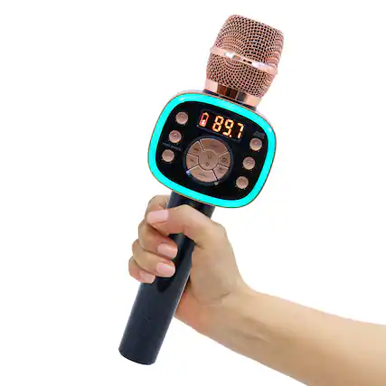 Front. Singing Machine - Carpool Karaoke The Mic 2.0 Karaoke System - Rose Gold.