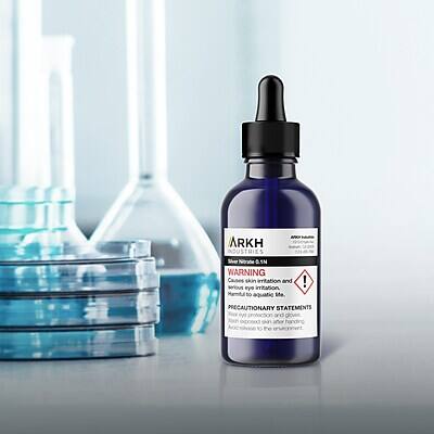 ARKH INDUSTRIES  
Silver Nitrate 1%  
WARNING: Causes skin irritation and serious eye irritation. Harmful to aquatic life.  
PRECAUTIONARY STATEMENTS:  
- Wear protective clothing and gloves.  
- Avoid contact with skin and eyes.  
- Do not breathe the dust.  
- Keep away from the environment.