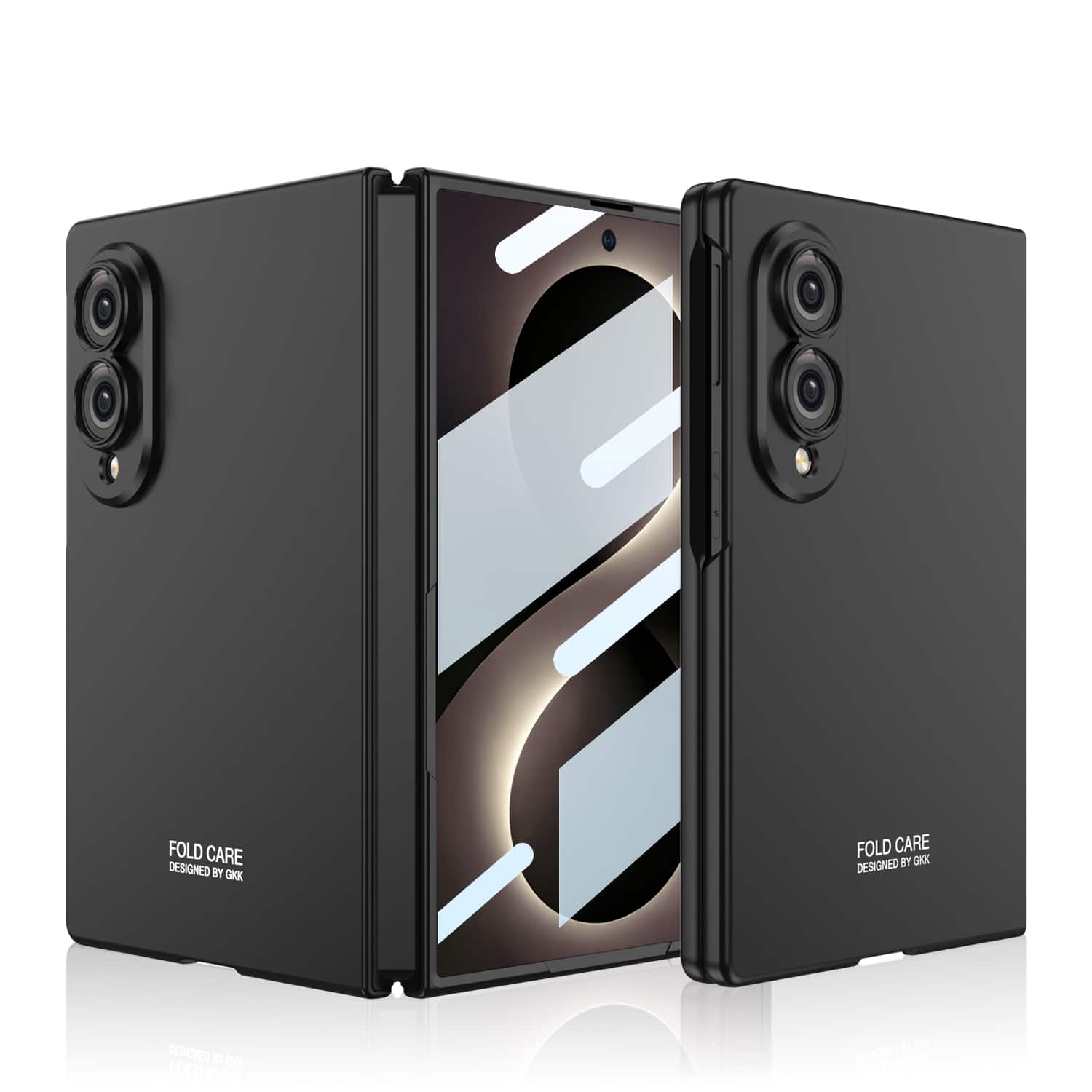 Dteck - Ultra Slim Case For Samsung Galaxy Z Fold8 Built-in Screen Protector Shock-Absorbent Hard PC Cover - Black price history on PriceWatchPro
