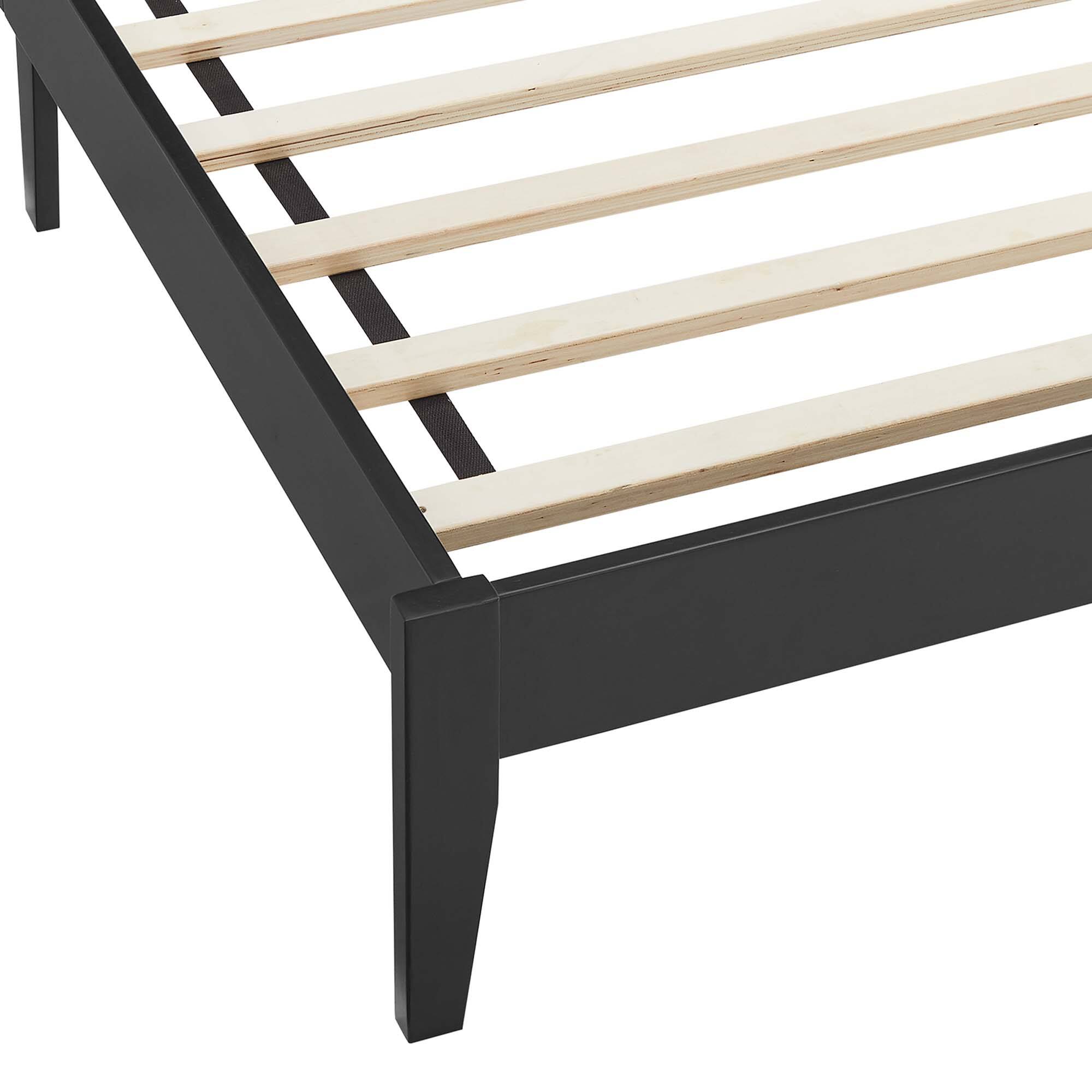 Alt View 6. Modway - Sirocco Rattan and Wood Twin Platform Bed - Black.