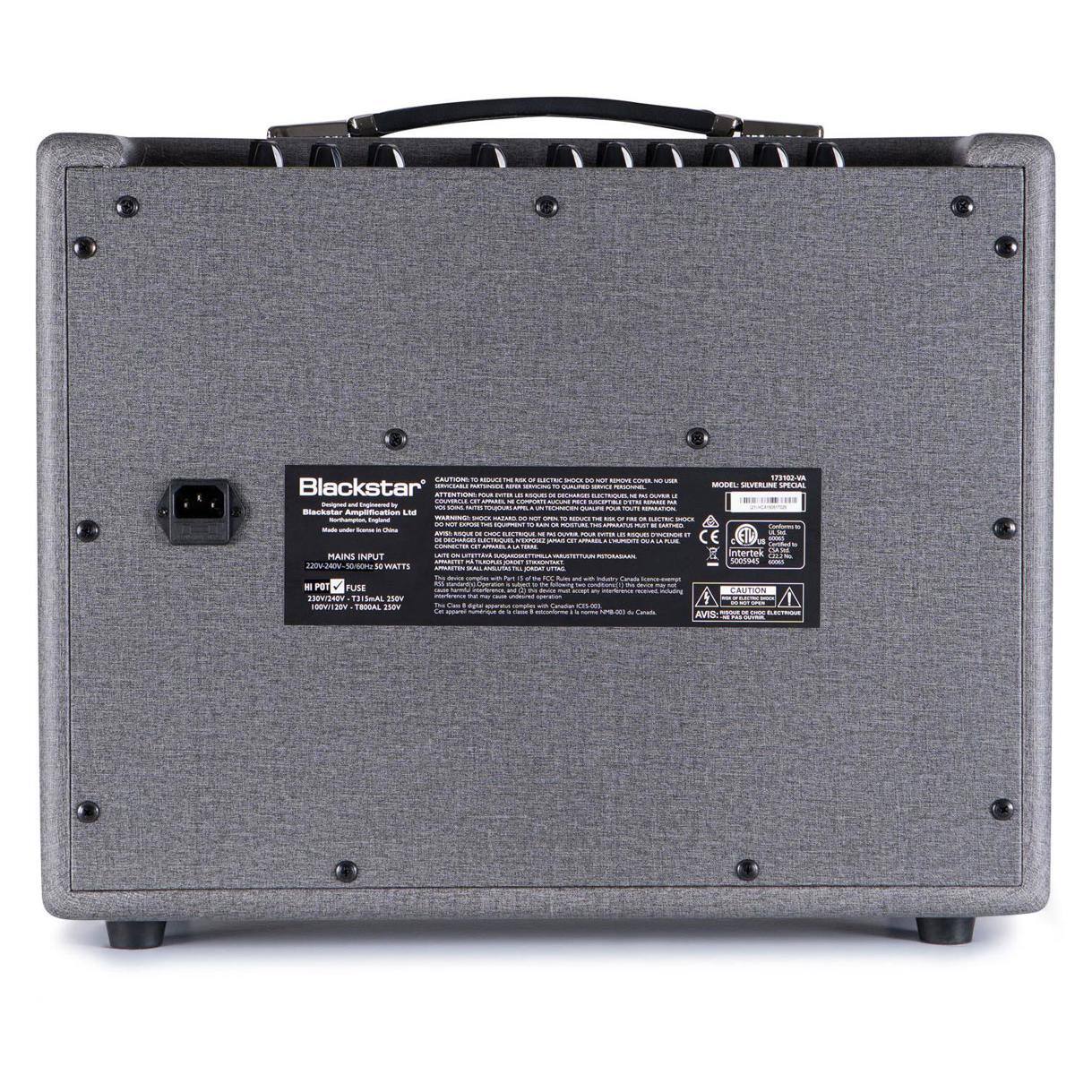 CAUTION - . - -  ..IE - - - I - I 177102-00 - Blackstar - - - - - - MODE SEVERLWE SPELIAL -_ - - -  - A E - -  - C : - - -- - -  - Enpane - - - p. - - Packsta Amplification - LAe  -  - -- I - -.. i - - - - i - - - I - - - - - - -  - - - - -  - - - - -- CE - ilerieh MAINS INPUT - -  - -  - i - adddads I ZEN SOSR 1 WATTS - Fe  . - - - N 1 - N PBT FUSE  - I - 3 -o CAUTI VASTE - - TIISMAL JV - TROSAL EV thu - tane - - a i - - - - C- AVIOL

Blackstar
Blackstar Amplification Ltd.
Model: SEV120-20W
120V~50/60Hz 230V~50/60Hz
100V~
