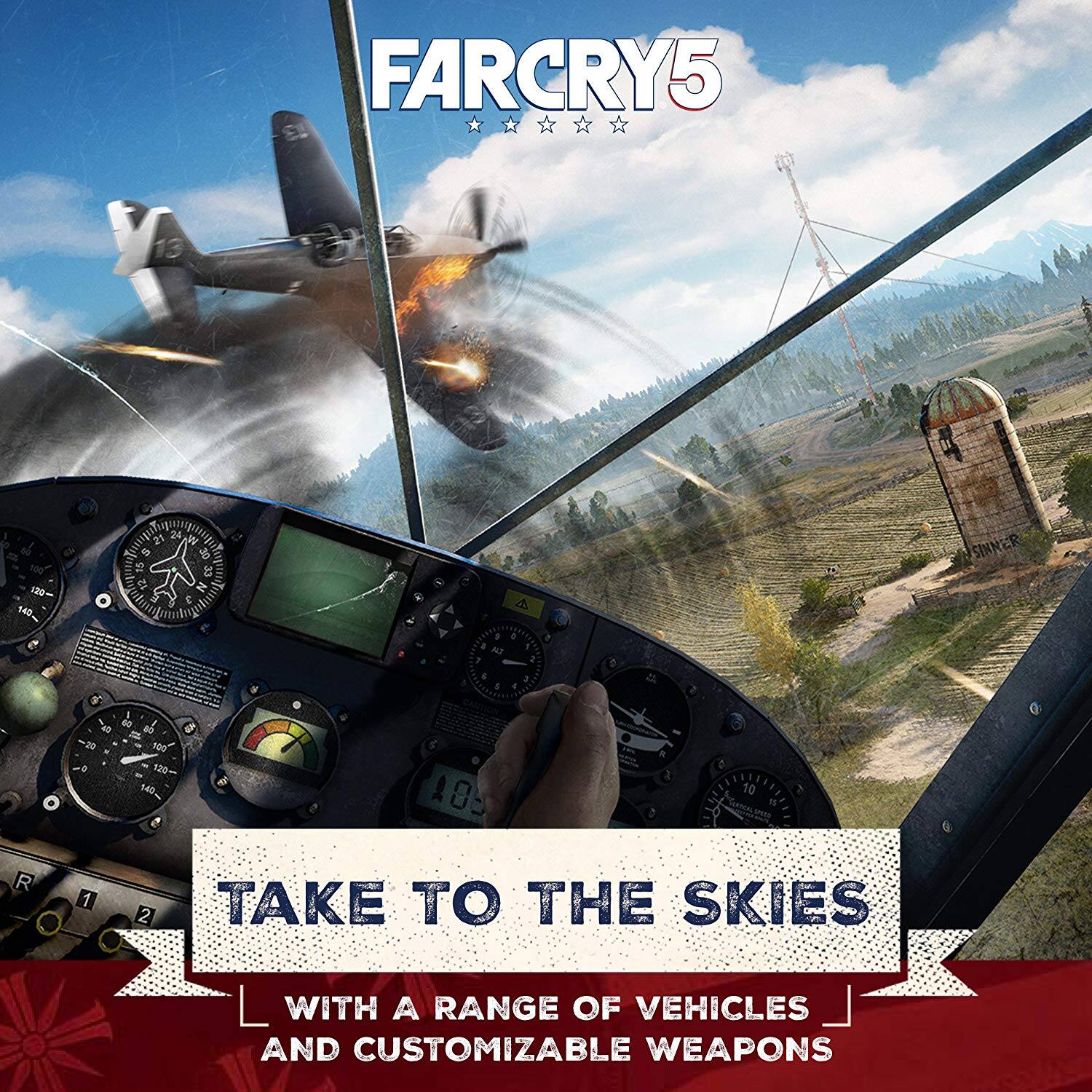 FARCRY5

TAKE TO THE SKIES WITH A RANGE OF VEHICLES AND CUSTOMIZABLE WEAPONS