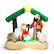Alt View 11. Costway - 6.7FT Christmas Inflatable Nativity Scene w/ LEDs & Built-in Air Blower - Multicolor.
