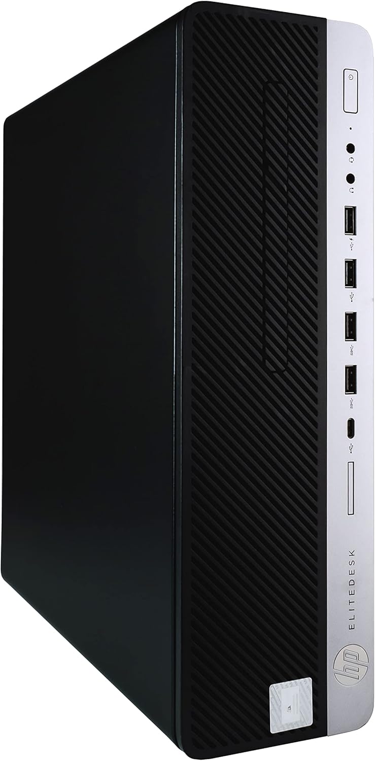 Alt View 1. HP - HP ProDesk 600G4 SFF Desktop PC, Intel Core i5-8500 up to 4.1GHz, 16GB DDR4 RAM, 1TB SSD, WiFi, Keyboard&Mouse, Win11Pro - Black.