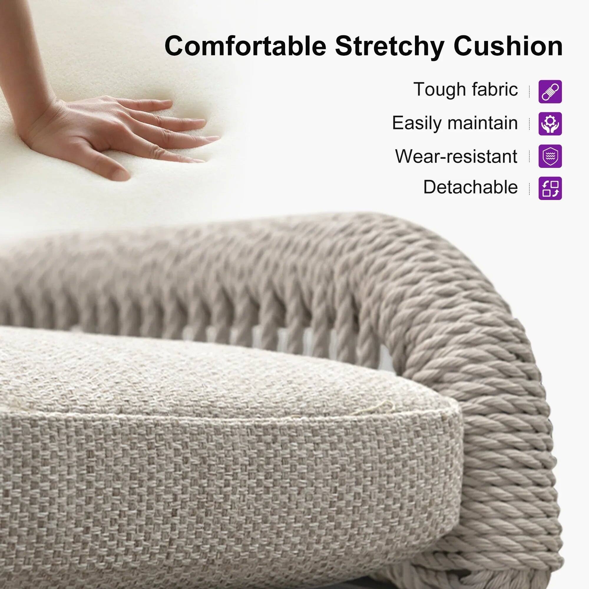 Comfortable Stretchy Cushion

- Tough fabric
- Easily maintain
- Wear-resistant
- Detachable