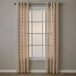 SKL Home - By Saturday Knight Ltd Chainlink Window Curtain Panel - 52" x 63" - Spice