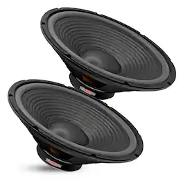 5 CORE - 15" Subwoofer Speaker Pair 450W MAX PA DJ Replacement Audio Sub Woofer 8Ohm Bass Driver - Black