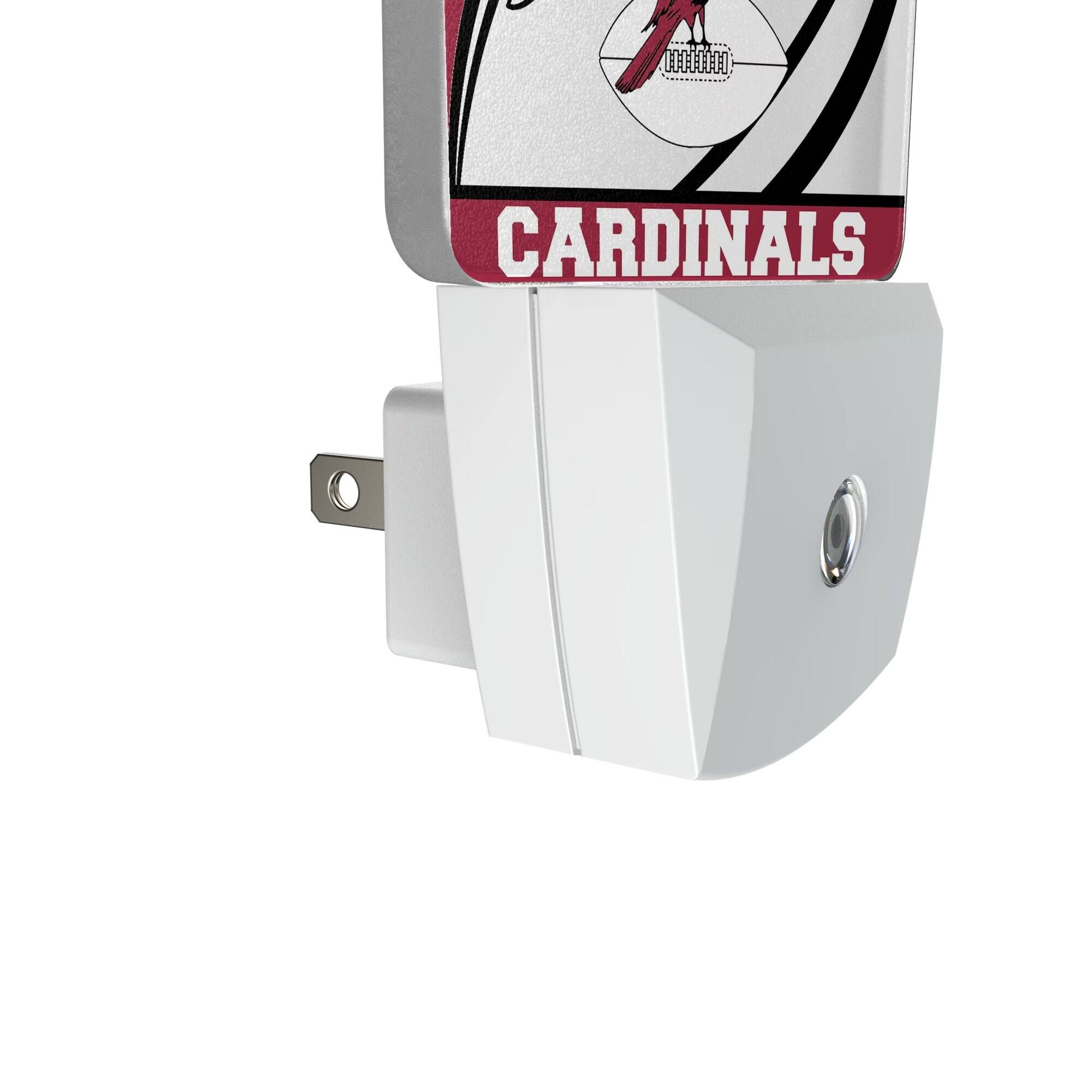 Alt View 2. Keyscaper - Chicago Cardinals Passtime Design Nightlight 2-Pack - Multicolor.