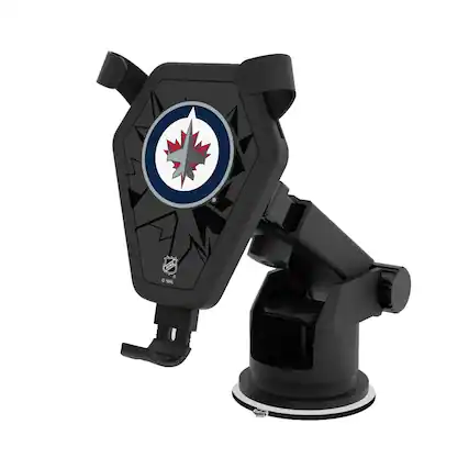 Front. Keyscaper - Winnipeg Jets Wireless Car Charger - Multicolor.