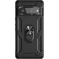 SaharaCase - Kickstand with Belt Clip Case for Google Pixel 6 Pro - Black - Front_Zoom