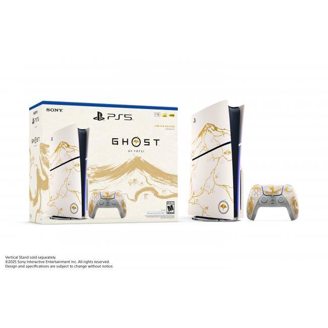 SONY PS5 1 BST GH GHOST OF THE SPIRITS Vertical Stand sold separately 2025 Sony Interactive Entertainment Inc All rights reserved Design and specifications are subject to change without notice